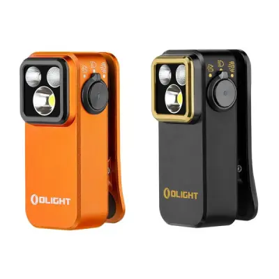 Ficklampa OLIGHT Oclip Pro S - 600 lm / 57 mm / Laddbar, Svart