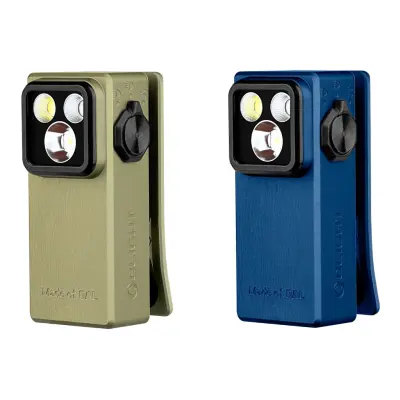 Ficklampa Olight Oclip Ultra, 530 lm / 57 mm / Laddbar, Blå