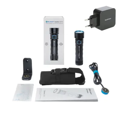 Ficklampa Olight Seeker 2 Pro, 3200 lm, Standard-paket + nätadapter