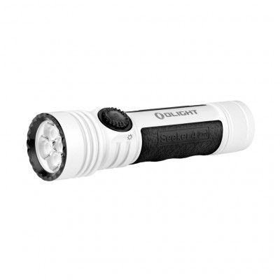 Ficklampa Olight Seeker 4 Pro - 4600 lm / 133 mm / Laddbar, Vit
