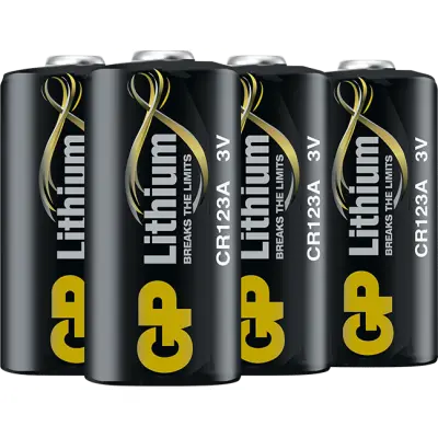 GP Batteries GP Lithiumbatteri CR 123A, 4-pack