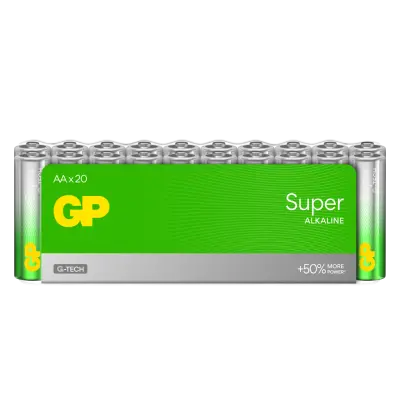 GP Batteries GP Super Alkaline AA-batteri, 15A/LR6 20-pack