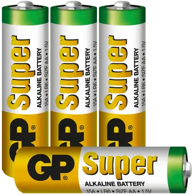 GP Batteries GP Super Alkaline AA-batteri, 15A/LR6, 4-pack