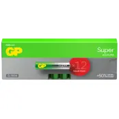 GP Batteries GP Super Alkaline AAA-batteri, 24A/LR03 12-pack
