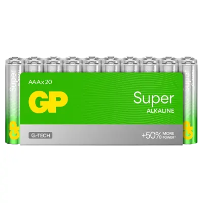 GP Batteries GP Super Alkaline AAA-batteri, 24A/LR03 20-pack