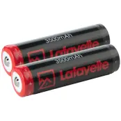 Lafayette Batteri 18650 3500mAh 3,7V 2-pack