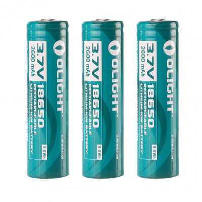 18650 Li-ion batteri Olight, 2600 mAh, 3 st