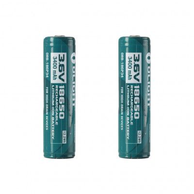 18650-batteri Olight - 3400 mAh, 2 st
