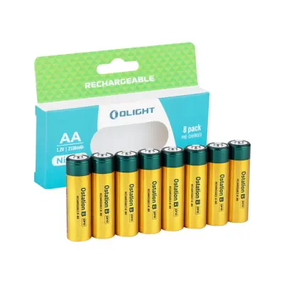 Batteri Olight B Pro AA - 2100 mAh, 8 st