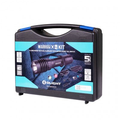 Eftersökspaket Olight Warrior X 4 - 2600 lm / 149 mm / Laddbar