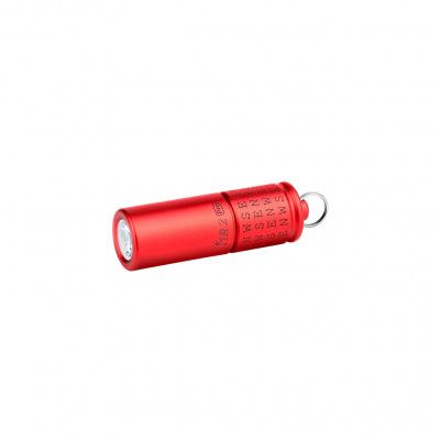 Nyckelringslampa Olight i1R 2 Pro - 180 lm / 51 mm / Laddbar, Röd