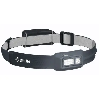 BioLite Headlamp 330 Uppladdningsbar Midnight Grey