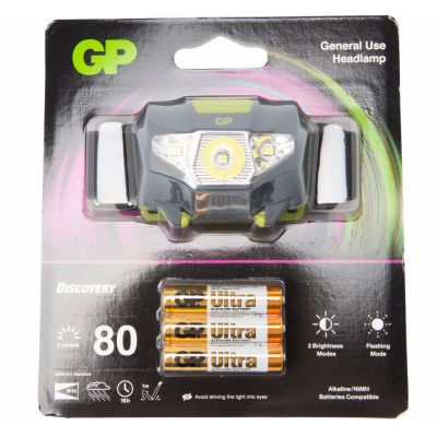 Gp Discovery Headlamp Bright 8, Black, No Size,  Träningstillbehör