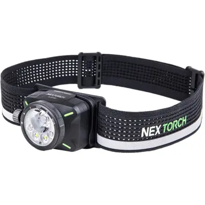 Nextorch Estar Pannlampa Svart, 1300 Lm Uppladdningsbart Batteri