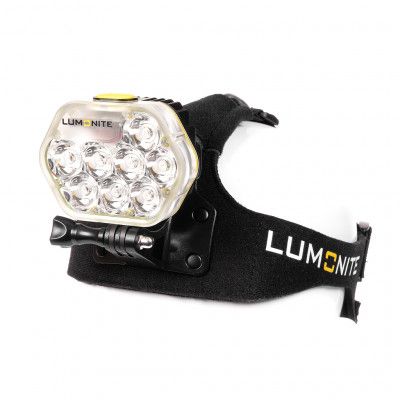 Pannlampa LUMONITE Leader - 6838 lm / Laddbar, Grundpaket (lampa, batteri, laddare, pannband)