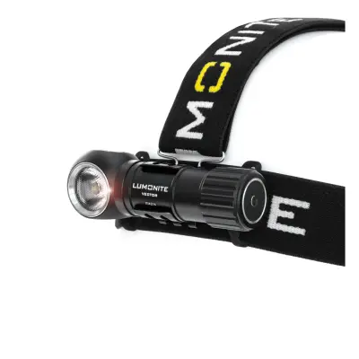 Pannlampa LUMONITE Vector, 500 lm, Basic-paket (lampa, batteri, laddkabel, pannband)
