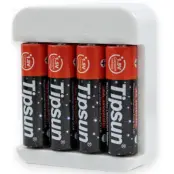 Tipsun 1.5V AA Uppladdningsbara Lithium-ion Vit