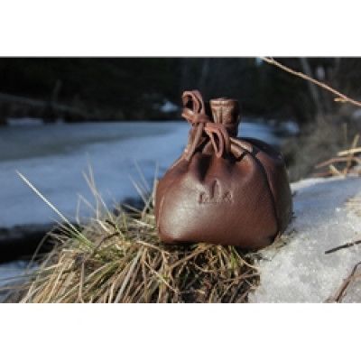 Lemmel Kaffe, älgskinnspåse för kaffe