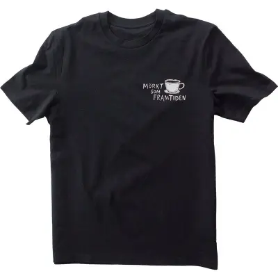 Lemmel Kaffe Mörkt Som Framtiden T-Shirt Black Black XL