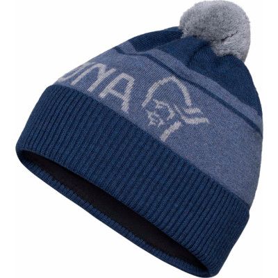 Norrøna /29 Heavy Merinoull Logo Beanie Indigo Night Melange