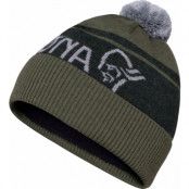 Norrøna /29 Heavy Merinoull Logo Beanie Olive Night Melange