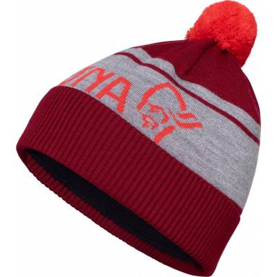 Norrøna /29 Heavy Merinoull Logo Beanie Rhubarb Melange