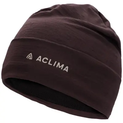 Aclima WoolNet Light Beanie Chocolate Plum