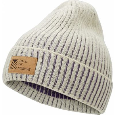 Dale of Norway Alvøy Hat Norweigan Wool Offwhite Darkpurple