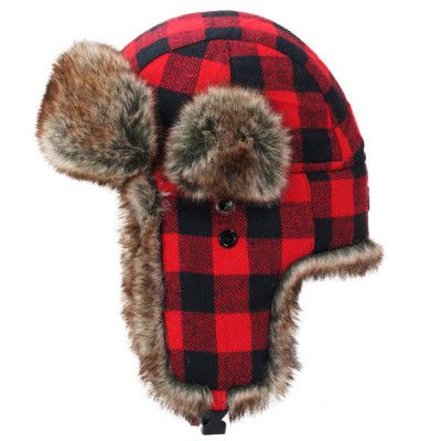 Avignon Flaps Mössa Syntetpäls Röd