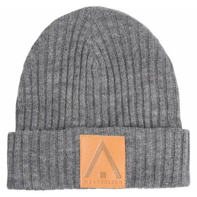 Badge Beanie, Grey Melange, Onesize,  Wear Colour