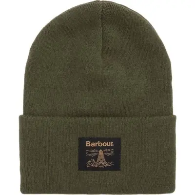 Barbour Barbour Harton Beanie Hat Deep Olive