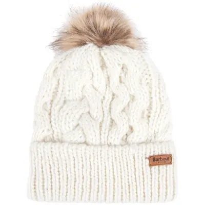 Barbour W's Penshaw Cable Beanie Cloud