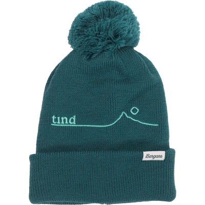 Bergans Womne's Tind Powpow Pom Wool Beanie Malachite Green