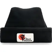 Black Diamond Pointed Fleece Beanie Black
