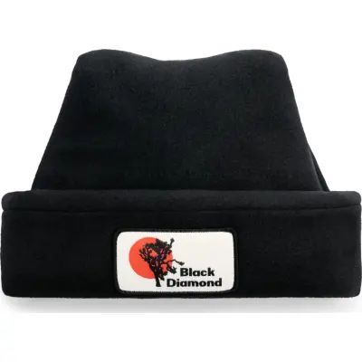 Black Diamond Pointed Fleece Beanie Black