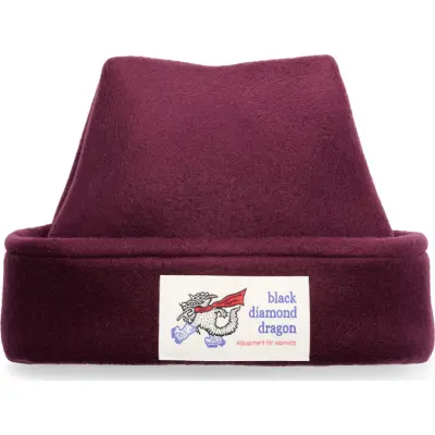 Black Diamond Pointed Fleece Beanie Fig