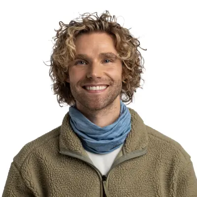 Buff Lightweight Merino Solid Lake Blue