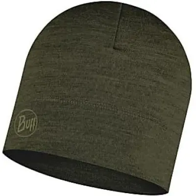 Buff Lightweight Merino Wool Hat Solid Bark