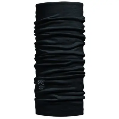 Buff Lightweight Merino Wool Solid Black
