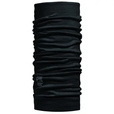 Buff Lightweight Merino Wool Solid Black