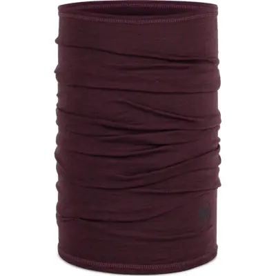 Buff Merino Lightweight Neckwear Solid Garnet