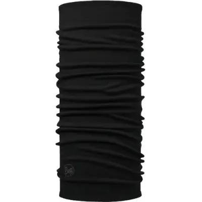 Buff Midweight Merino Wool Solid Black