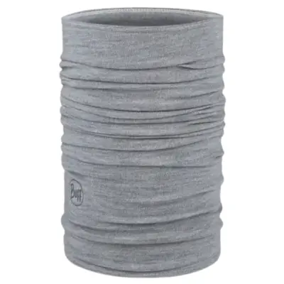 Buff Neckwear Merino Midweight Melange Lightgrey