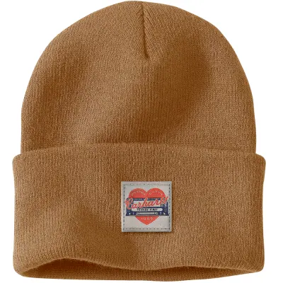 Carhartt Workwear Carhartt W's Knit Heart Patch Beanie Carhartt® Brown