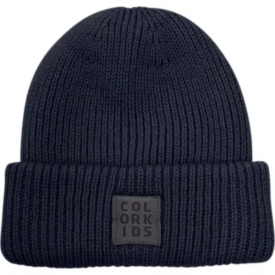 Color Kids Juniors' Beanie With Wool Total Eclipse