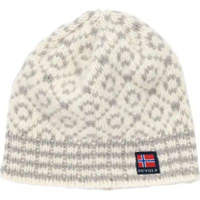 Devold Svalbard Wool Beanie Offwhite/grey