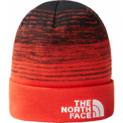 The North Face Dock Worker Recycled Beanie TNF Black/Fiery Red