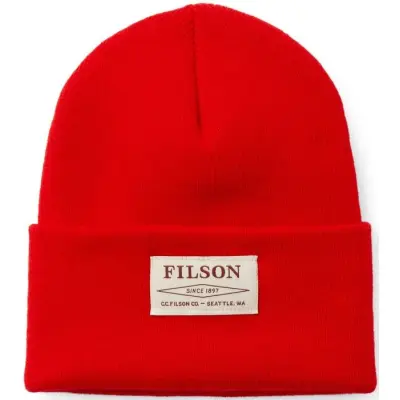 Filson Ballard Watch Cap Red