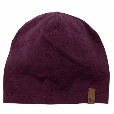 Flen Merino Hat, Plum, 52-56,  Pannband