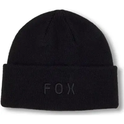 Fox Unisex Wordmark Beanie Black